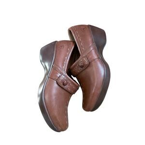 Ariat Leather Clogs Slip On Shoes Brown ATS Comfort Women’s 8B